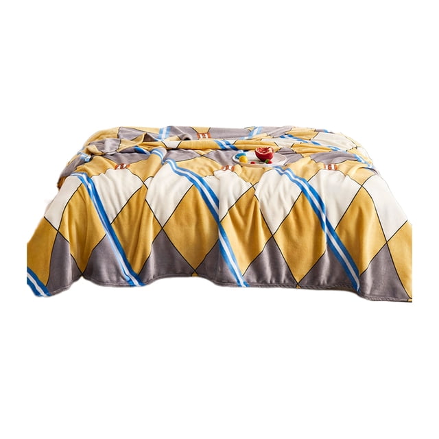 Yhmxh Bedding Conditioning Blanket Cool Blanket Flannel Gift Small Blanket Napping Blanket Flannel Blanket Skin-friendly Throw Blanket Machine Washable Microfiber Bed Sheet Set