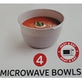 thumbnail image 2 of Dependable Industries inc. Essentials Unbreakable Microwave Bowls Heat and Eat 26 OZ Dishwasher Safe BPA-Free Plastic for Serving Soup Pasta Noodles Oatmeal Cereal Stackable Set of 4, 2 of 6