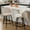 Beige, variant on Rongbuk 360° Swivel Modern Bar Stool Set of 2, 26" Upholstered Counter Height Bar Stools with Wingback, Soft Linen Fabric, Counter Chairs with Arm for Kitchen Island or Home Bar, Brown