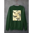 thumbnail image 3 of Spa Butterflies In Nature Sweatshirt Men -Megan Meagher Designs, Male Medium, 3 of 4