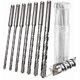 thumbnail image 1 of Drill set | hammer drill bits for concrete with 4 cutting edges in sizes 5,6,6,8,8,10,12 x 160 - packed in a practical rotating box, 1 of 4
