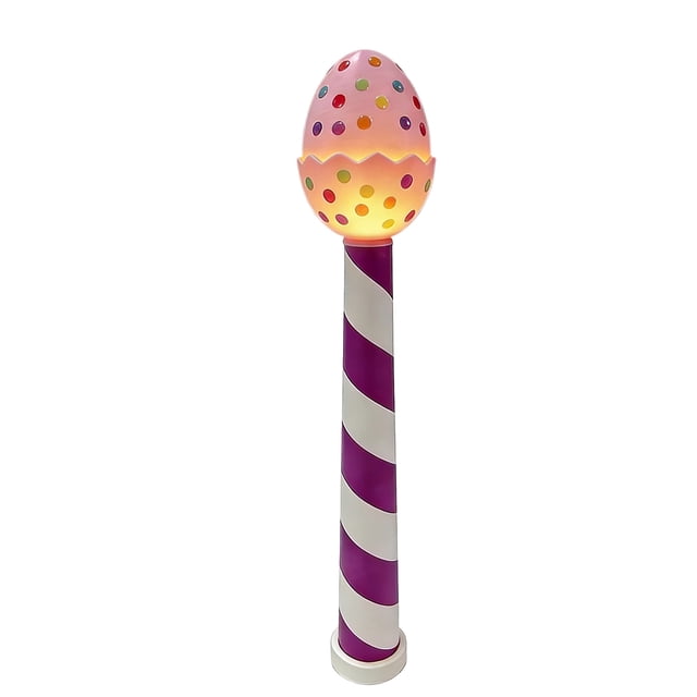 Easter Egg Light Up Wand, 10.24 Inch LED Light Up Toy with Safe Plastic for Spring Holiday Party Decor, Children Gift, Home and Table Decorations, Easter Basket Stuffer