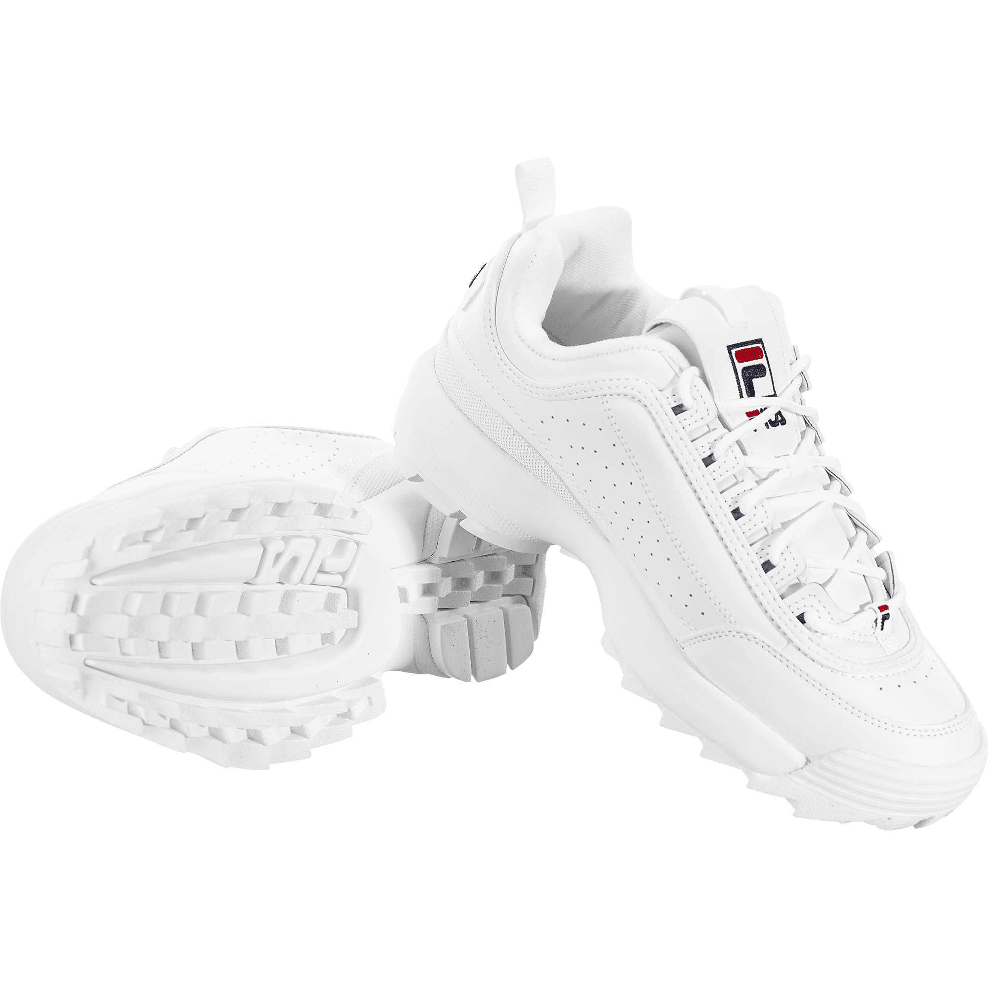 Fila Disruptor II Sneaker(Little Kid) WHT/PCT/RED