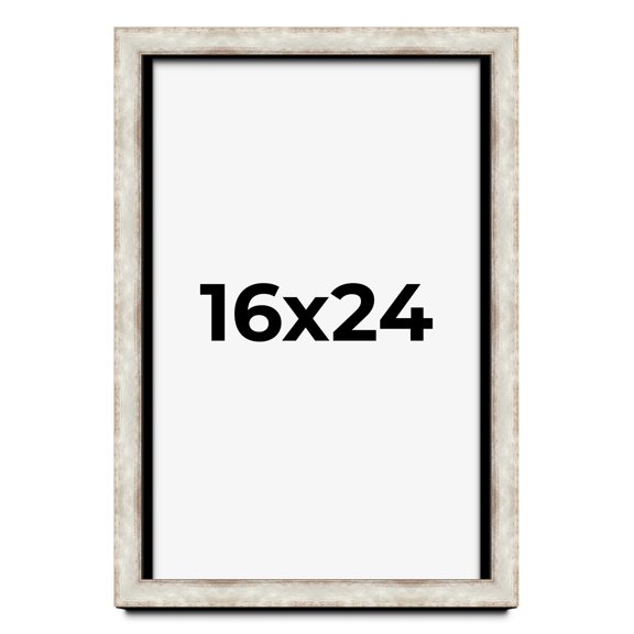 16x24 Silver Shadowbox Frame - Interior Size 16x24x1.5 Inches - Made to Display Items Up To 1.5 Inches Deep