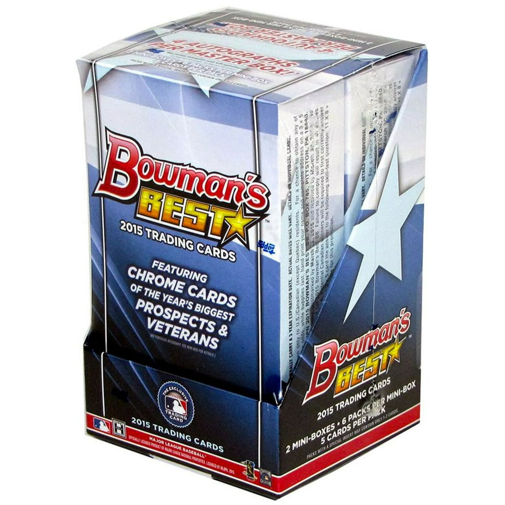 MLB 2015 Bowman's Best Trading Card HOBBY Box [2 MiniBoxes] Walmart