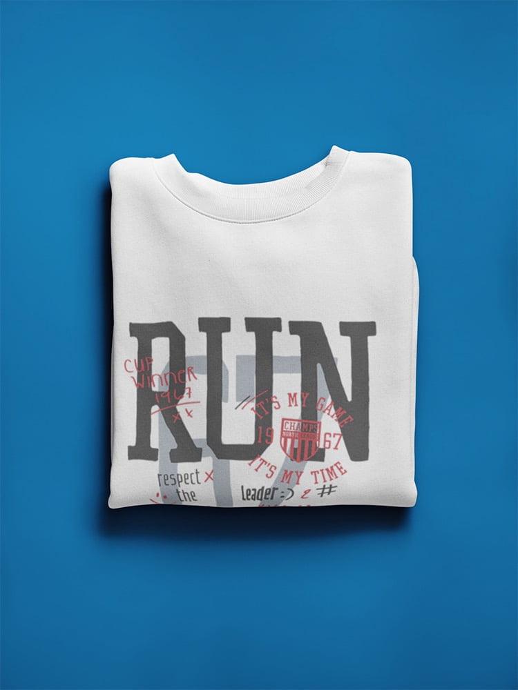 Track And Field Run Sweatshirt Men -Image by Shutterstock, Male Large