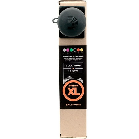 D'Addario EXL110-B25 Nickel Wound Electric Guitar Strings, Regular Light, 10-46, 25 Sets