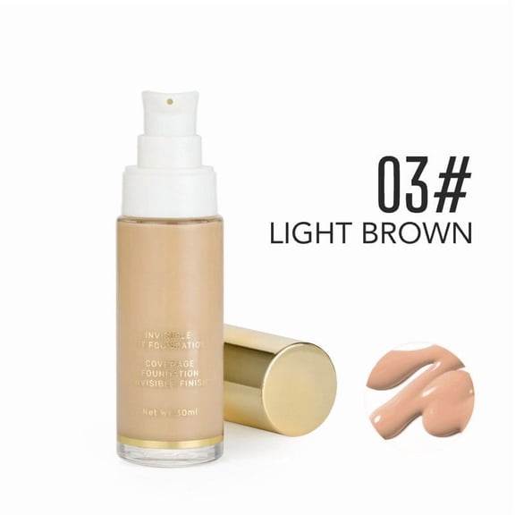 Kokovifyves 30ml Moisturizing Foundations Fluid Easy to Create Uniform Color Concealer for A Variety of to Make Shiny