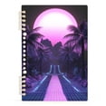thumbnail image 7 of FORMRS 1-Subject Spiral Notebook 8" x 5" College Ruled 60 Refillable Sheet A5 Hard Cover, Pink Road, 7 of 7