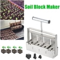 thumbnail image 2 of Soil Block Maker Square Wear-resistant Stainless Steel DIY Craft Seed Blocker Cube Design Planting Soil Shaper for Greenhouse, 2 of 8