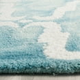 thumbnail image 3 of Safavieh Dip Dye Talbot Distressed Wool Runner Rug, Turquoise/Ivory, 2'3" x 6', 3 of 11