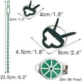 thumbnail image 3 of Juego con 31 soportes para plantas: 18 pinzas para plantas (2 tamaños), 12 ataduras para plantas ajustables y 20 m de alambre trenzado para jardín con cortador de alambre oso de fresa Electrónica, 3 of 6