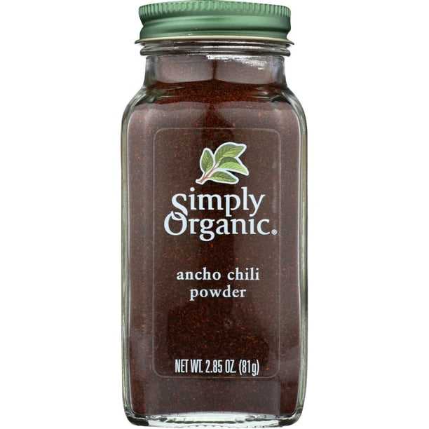 Simply Organic Ancho Chili Powder, 2.85 oz