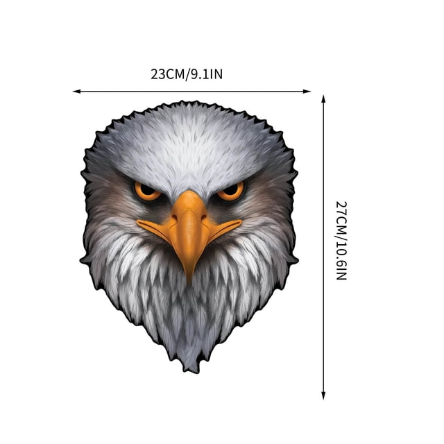 Reflective Eagle Eye American Flag Stickers, Patriotic Decals High Visibility Shine, Durable Vinyl Decals for Cars Laptops Helmets with Easy Peel Stick Backing
