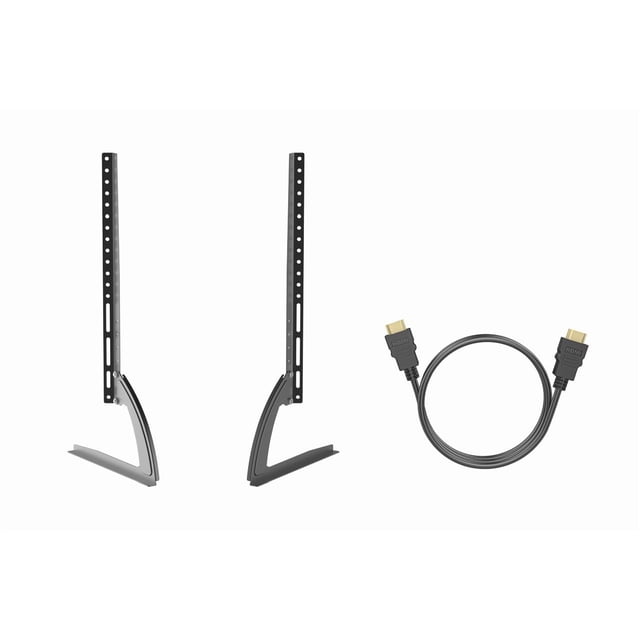 Soporte Universal Para Tv De Hasta 80 Pulgadas + HDMI de Regalo (DARK STONE LEGS).