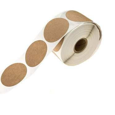 Naisfei 500 pcs Label Stickers for Jars and Lids, 1.5 inch Round Kraft Tags Sticker for Canning, Bottle, Gift, Pantry, Spice