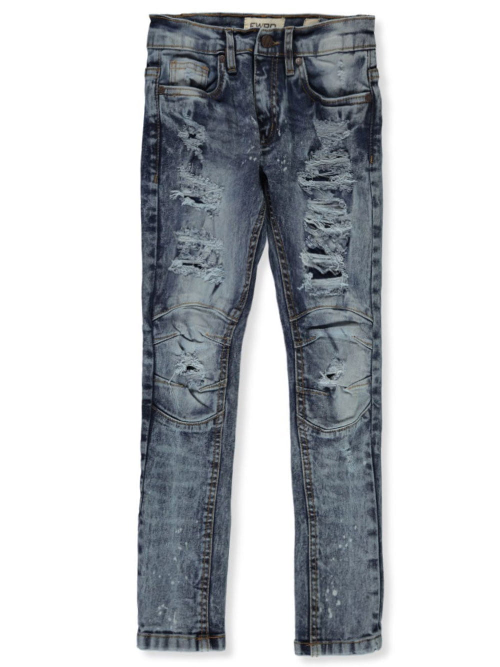 FWRD Boys' Skinny Moto Jeans - sky blue, 12 (Big Boys) - Walmart.com