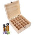 thumbnail image 1 of Caja de Almacenamiento Portátil de Aceites Esenciales ANGGREK Cuadros de Pino Natural 25 Compartimentos, 1 of 8