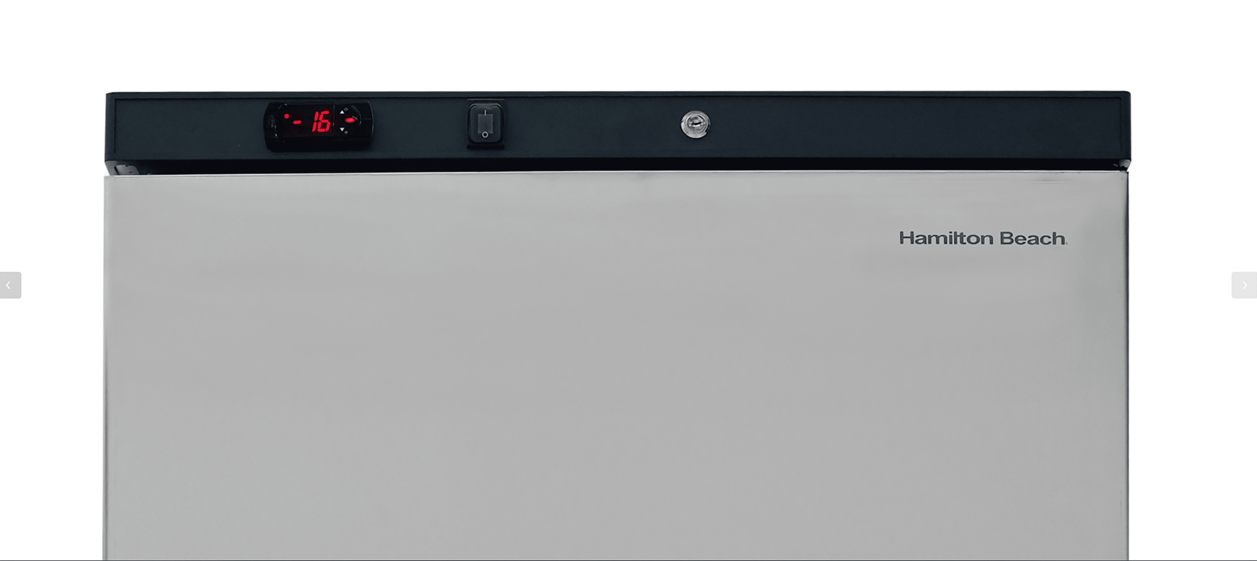 Hamilton Beach 19 Cu. ft. Upright Freezer, 538 Liters All Freezer with Lock, Stainless Steel