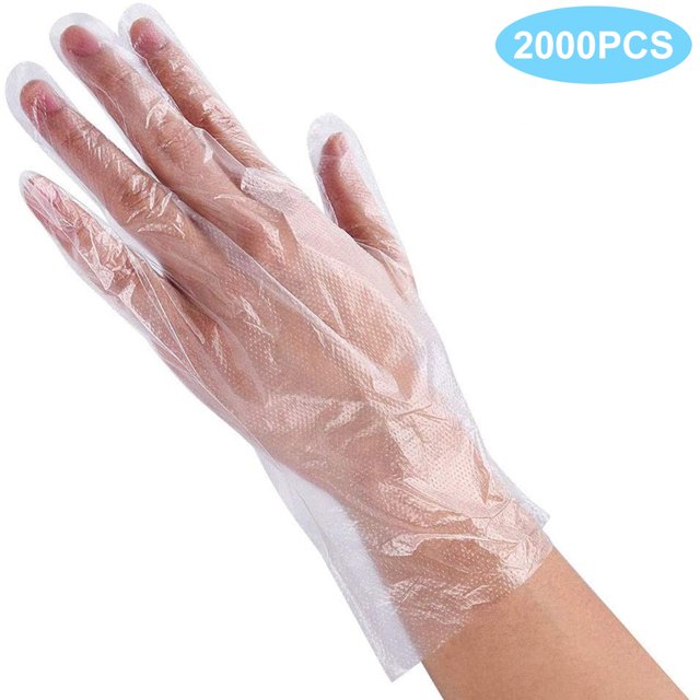 2000PCS Disposable Gloves Creative Plastic Clear Gloves Food Handling Gloves