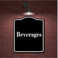 thumbnail image 2 of Beverages BLACK Aluminum Composite Sign 20''x24'', 2 of 9