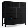 thumbnail image 4 of JOINSUN Dressers with 9 Fabric Drawers, 9 Drawers Organization Furniture for Kitchen, Office, Hallway, Black, 4 of 10