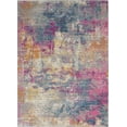 thumbnail image 1 of homeroots home decor 385714 5’ x 7’ Ivory and Multi Abstract Area Rug, 1 of 1