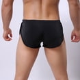 thumbnail image 2 of LEEy-world Mens Boxer Briefs Men's Underwear Boxer Briefs Pack, Moisture-Wicking, Performance Stretch Cotton, Trunks and Long Leg Black,L, 2 of 5