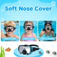 thumbnail image 4 of Máscara de Snorkel para Niños Berallo con Vidrio Templado Antivaho Azul, 4 of 7
