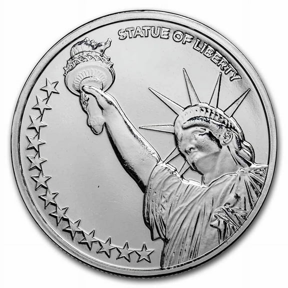 1 oz Silver Round - Statue of Liberty