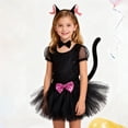 thumbnail image 5 of SJLDQY Carnival Toddler Girls Cat Dress Up Cute Lace Mesh Dresses With Headwear Outfits Funny Party Stage Performance Clothes Set, 5 of 7