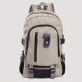 thumbnail image 1 of Men's Large Capacity Fashion Backpack Casual Retro Canvas Travel Rucksack Students Schoolbag, 1 of 5