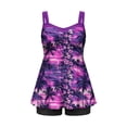 thumbnail image 4 of FDGIU ‌Women's Tankini Modest Swim Top Blouson Loose Fit Bathing Suit Top for Casual Swimming Wear, 4 of 7