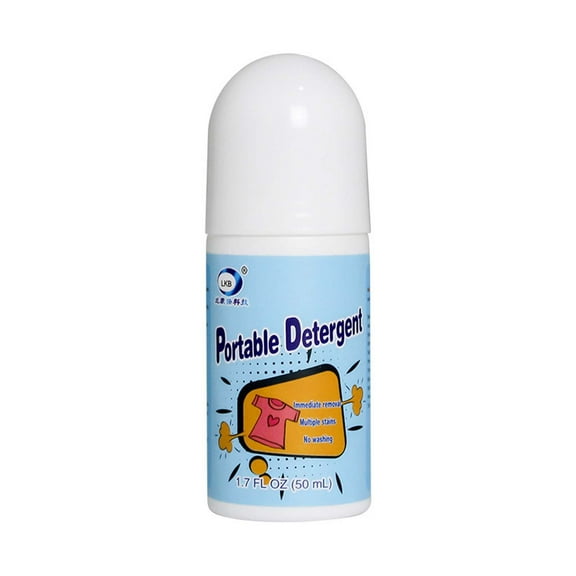 Stain Removing Pens, Portable Stain Remover, Stain Remover Stick for Clothes and Fabric, To Go Instant Stain Removal Stick, 50ml, Roll Bead Design