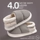 thumbnail image 1 of Zapatillas de algodón impermeables para el hogar, para mujer, con bolsa de invierno, tacón para interior del hogar, de felpa para hombre, zapatos cálidos de algodón para hombre, 1 of 5