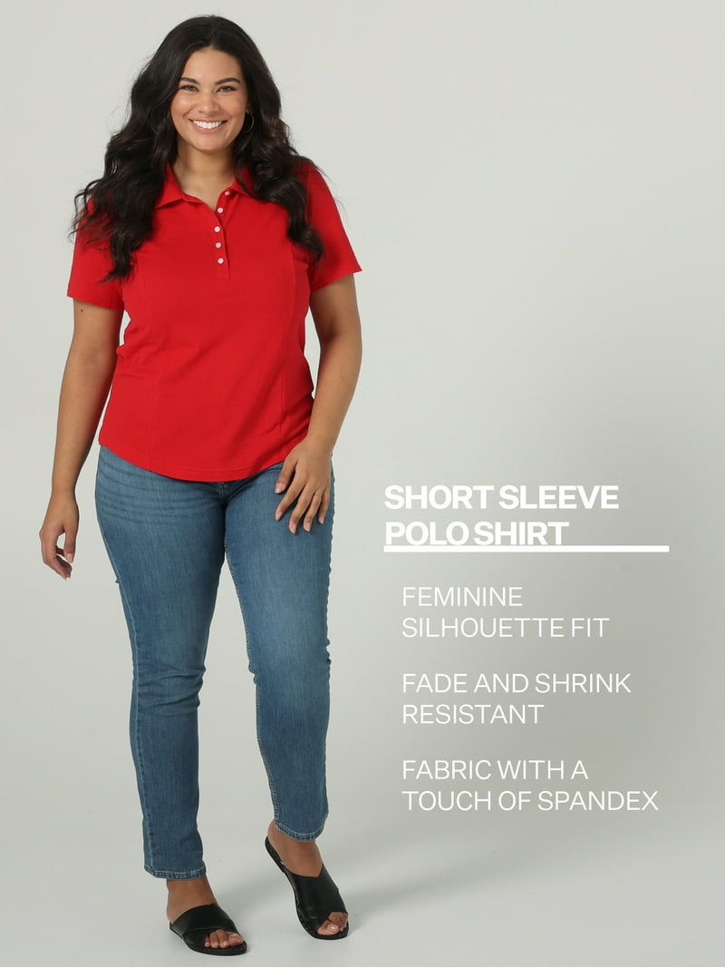 Riders by Lee® Indigo Short Sleeve Polo Shirt - Walmart.com