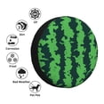thumbnail image 4 of Fuzoiu Green Stripes Of Watermelon Print Universal Spare Tire Cover with Buckle Strap, Waterproof Wheel Covers for Jeep, Trailer, RV, Truck and All Car-17 inch, 4 of 6