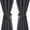 Dark Grey, variant on Hiasan Blackout Curtains for Bedroom Sewn with Tiebacks, Thermal Insulated Grommet Room Darkening Window Curtains for Living Room, 42 x 63 Inches, Dark Grey, Set of 2 Drapes