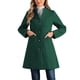 thumbnail image 1 of Abrigo de invierno elegante para mujer INSPIRE CHIC, con cuello en V sin solapa, de un solo botón, largo, tipo pea coat, XS, verde oscuro, 1 of 6