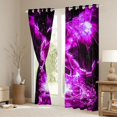 thumbnail image 3 of Homewish Rustic Western Dragon Curtains Pack of 2 (42x84 Each),Cartoon Fantasy Theme Curtains Blackout,Purple Black Bedroom Curtains For Boys Kids,Ultra Soft Home Decor, 3 of 6