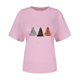 thumbnail image 4 of Puntoco Blusa informal de cuello redondo con estampado navideño para mujer, 4 of 4