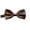 Brown, variant on FASHOFT Solid Color Pre-tied Bow Tie Adjustable Bowtie for Men