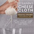 thumbnail image 2 of 2X Muslin Cloths for Cooking, Unbleached Cheese Cloths,Cotton Reusable and Washable Cheese Cloths for Straining, 2 of 8