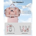 thumbnail image 4 of Bolsa de fin de semana Vogewood Gifts para nieta Initial Pink, 4 of 7