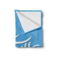 thumbnail image 2 of Fitness Soft Flannel Fleece Throw Blanket, I Like Fitness Sports and Work out Athletic Lifestyle Theme Exercise Health, Cozy Plush for Indoor and Outdoor Use, 70" x 90", Pale Blue White, by Ambesonne, 2 of 6