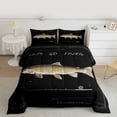 thumbnail image 2 of jejeloiu Rustic Hunting Twin Comforter Sets,Big Bass Fish Bedding Set For Boys Kids Reversible 2-Piece, 2 of 8