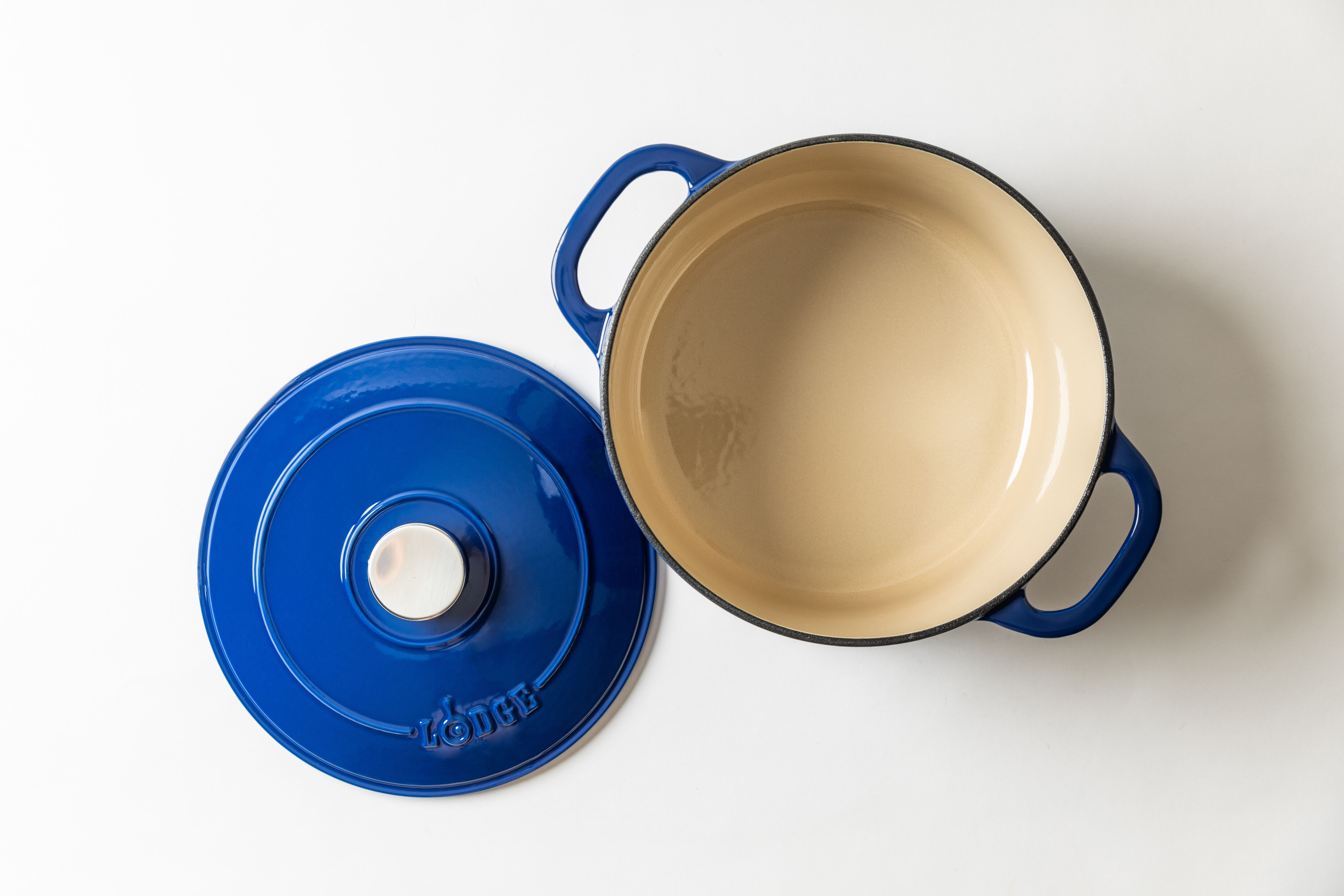 LODGE CAST IRON 5.5QT INDIGO ENAMELED DUTCH OVEN