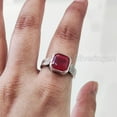 thumbnail image 4 of Natural Ruby Ring, Ruby Mens Heavy Ring, July Birthstone, Oxidized, 925 Sterling Silver, Signet Ring, Christmas, Thanksgiving, Handmade, Statement Jewelry, Mens Ring Ruby Jewelry, 4 of 8