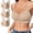 Beige, variant on 3 Pack Bras for Women No Underwire Wide Straps Seamless Wireless Push Up Bra Mesh Cross Full Coverage Supportive Bralette,XXXL,Black 3