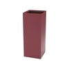 Public Square Recycling Receptacles, Can Recycling, 37 gal, Steel, Burgundy, Ships in 1-3 Business Days